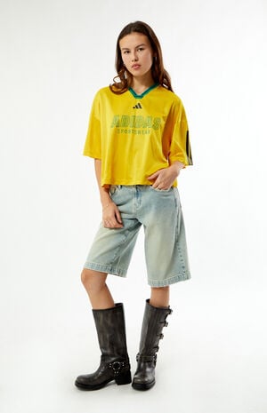 Yellow House of Tiro Nations Short Sleeve Jersey image number 4