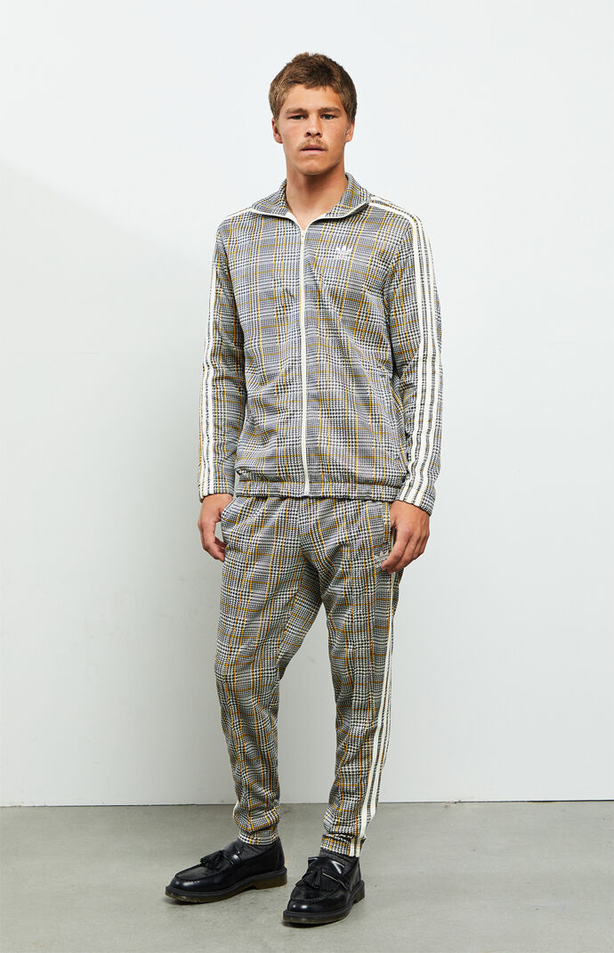 plaid tracksuit adidas