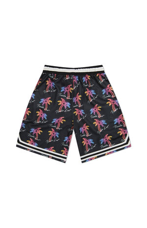 Vapor Wave Palms AOP Basketball Shorts image number 2