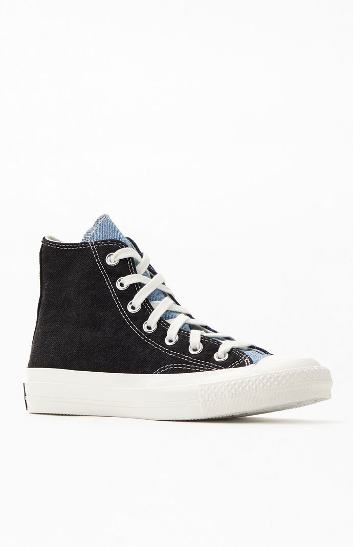 light blue denim converse