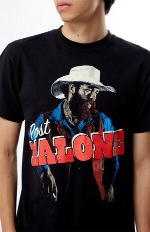 Post Malone Cowboy Hat Oversized T-Shirt image number 3