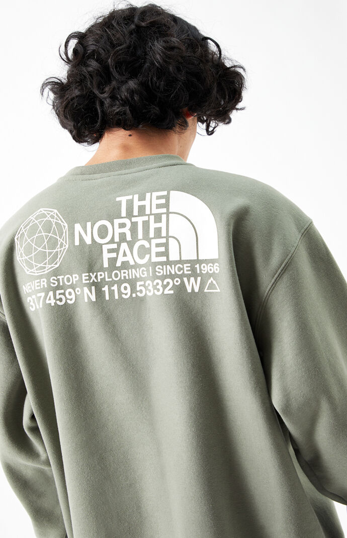 Olive Coordinates Crew Neck Sweatshirt