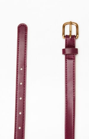 Faux Leather Buckle Belt image number 2