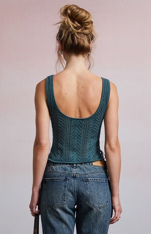 Simone Crochet Corset Top image number 4