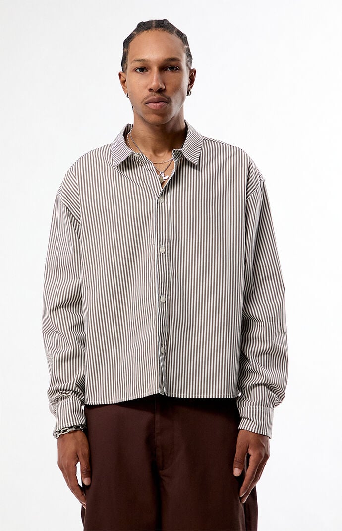 Pacsun Striped Davis Long Sleeve Shirt