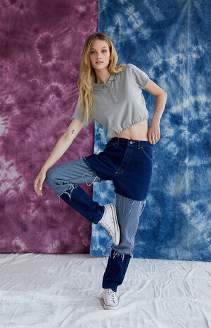 Upcycled Gray Polo Shirt image number 3