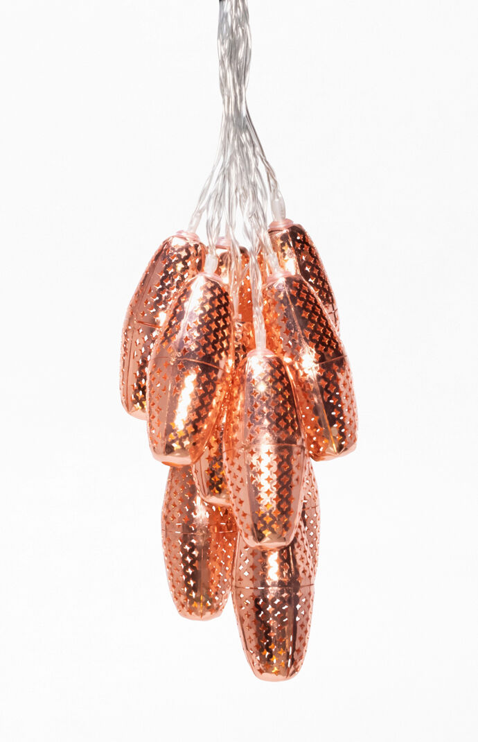 Copper Rust Marrakesh Metallic String Lights