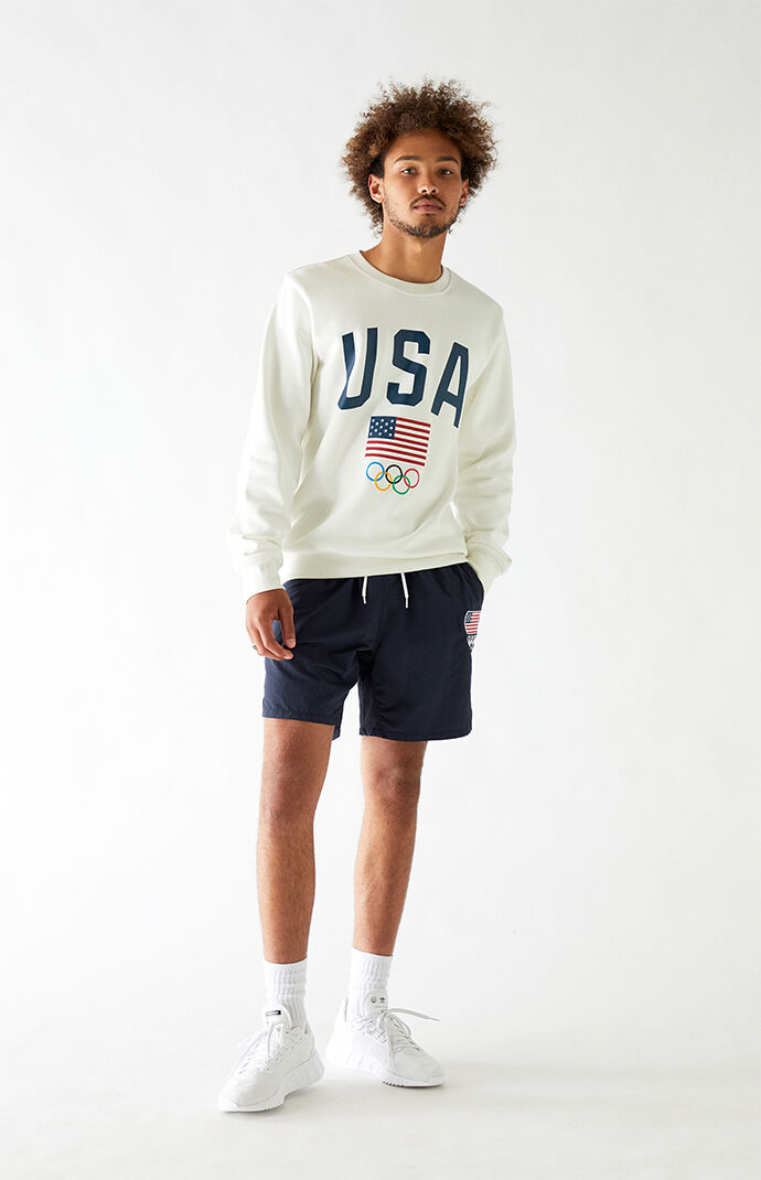 Team USA Flag Crew Neck Sweatshirt