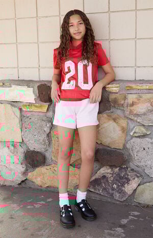 Rose Embroidered Sweat Shorts image number 4