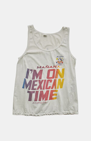 90s I'm on Mexican Time Graphic Tank image number 1