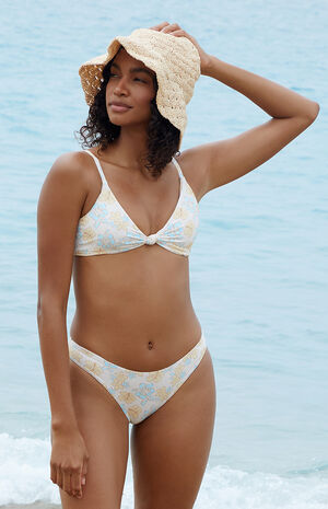 Floral Nocturnal Cheeky Bikini Bottom image number 1