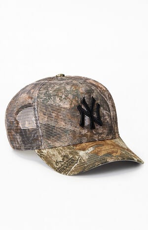 NY Yankees Camo 9FORTY Trucker Hat
