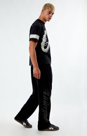Too Fast Wide Leg Jogger Sweatpants image number 4