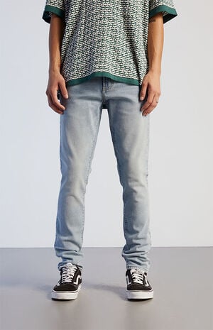 Medium Wash Skinny Comfort Stretch Jeans image number 2