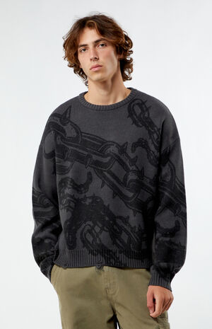Chainlink Cropped Sweater image number 1