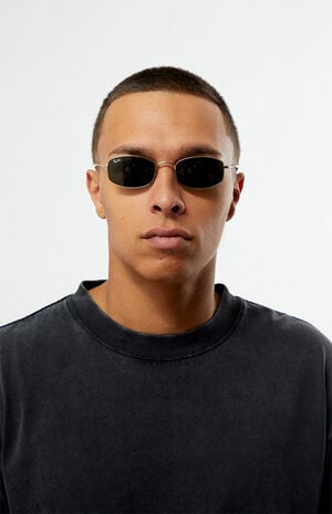 Gold Metal Wired Icon Sunglasses image number 1