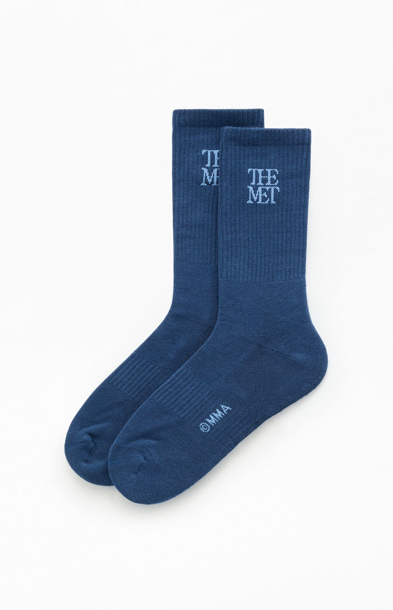 The Met x Pacsun Navy Logo Crew Socks