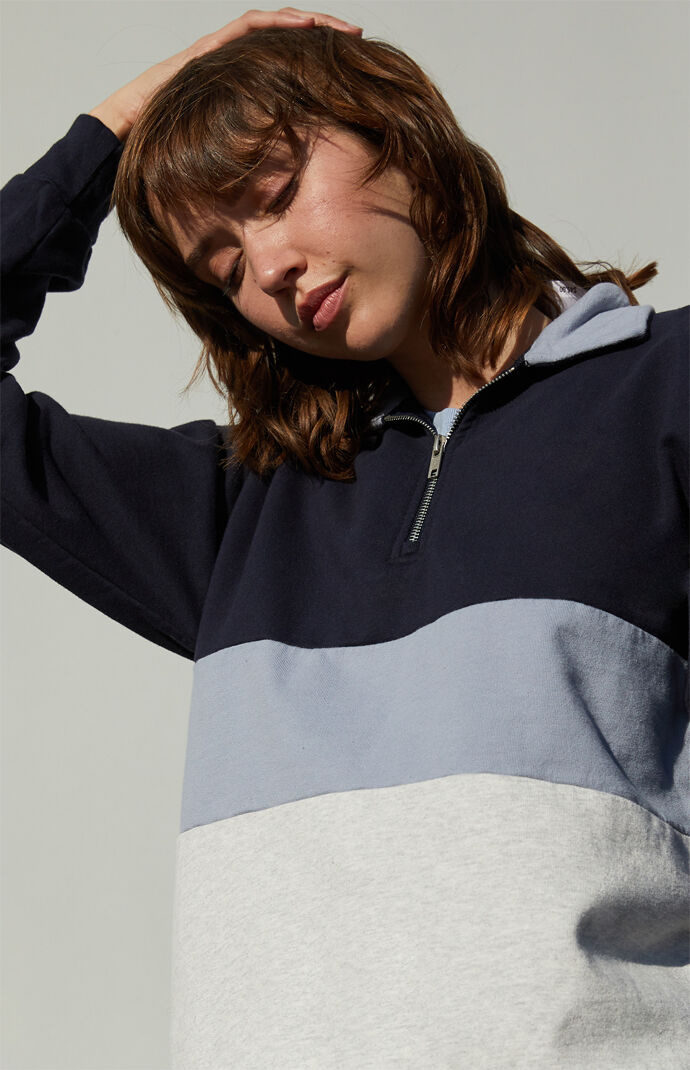 Half Zip Color-Blocked Jacket