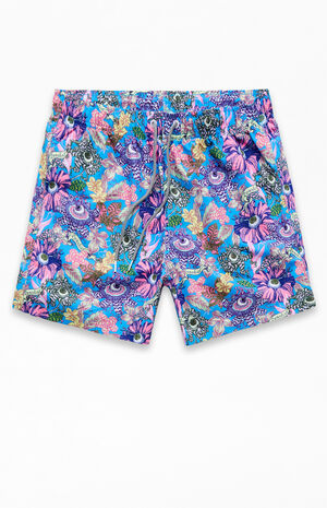 Tropical Eyeballs 5" Swim Trunks image number 1