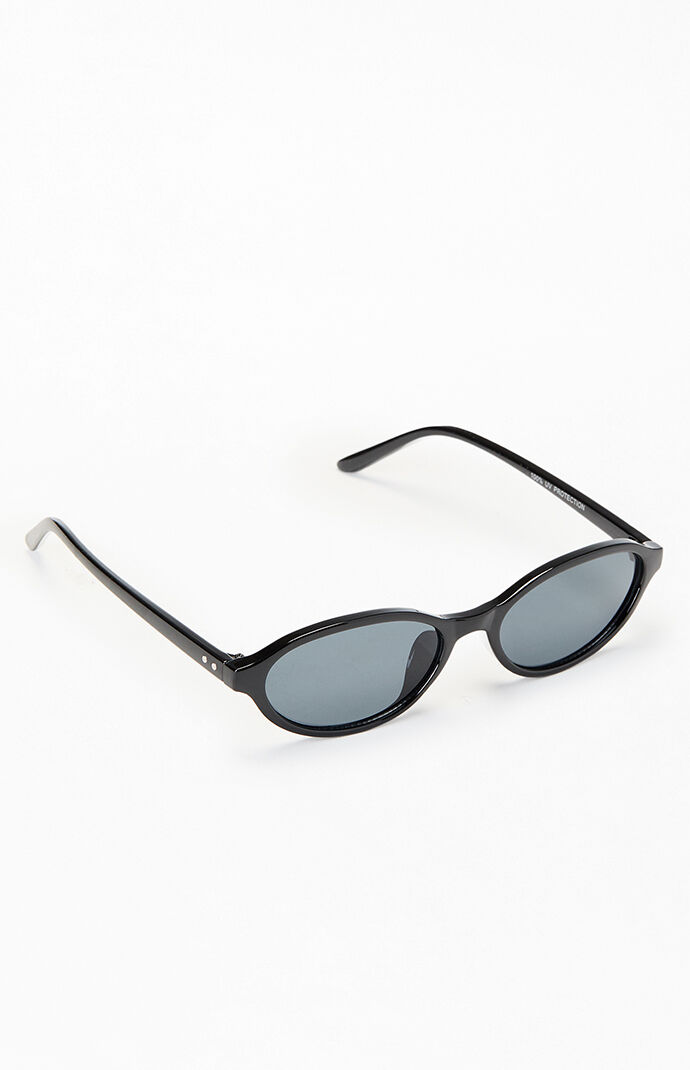 Pacsun Mia Black Oval Sunglasses