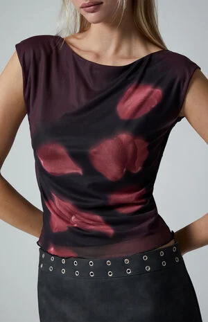 Cora Mesh Print Tank Top image number 3