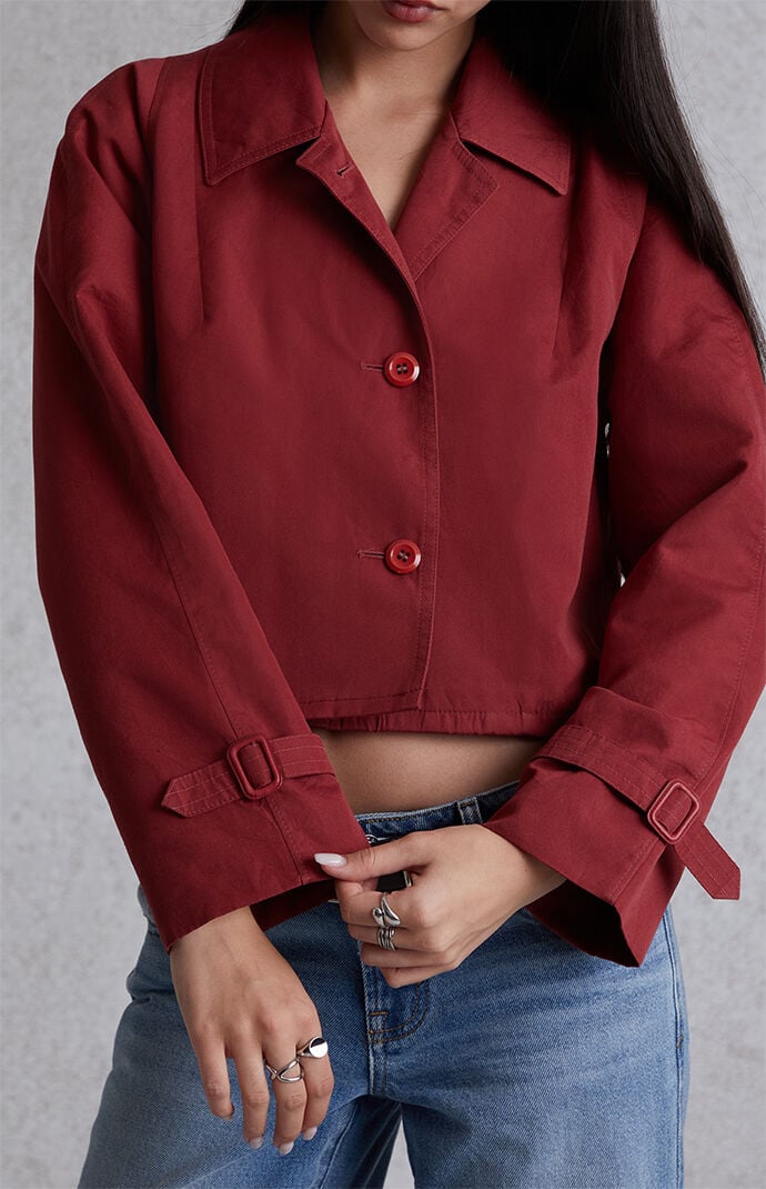 Modern Renewal Cropped Trench Coat