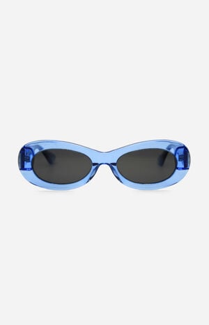 SoHo Powder Blue Oval Sunglasses image number 1