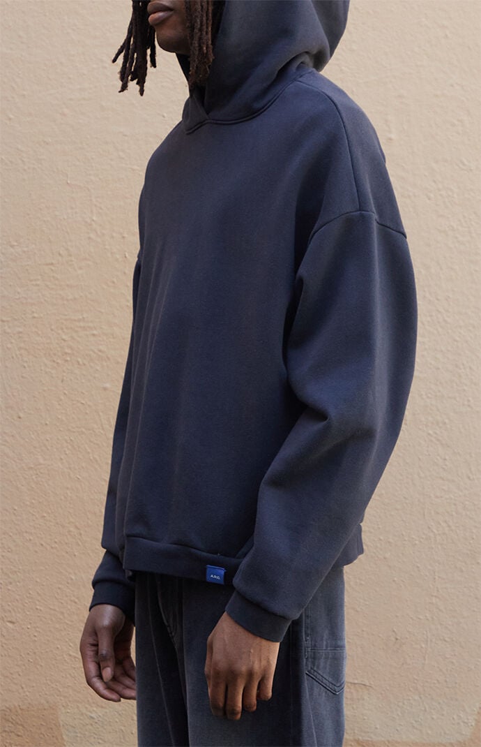 A.R.C. Black Vintage Wash Heavyweight Oversized Fleece Hoodie