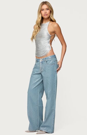 Jenney Shiny Low Rise Jeans image number 4