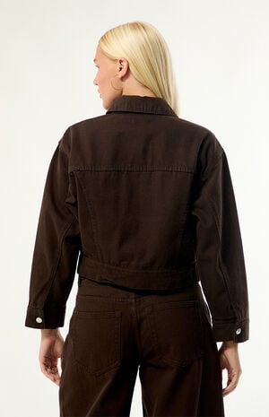 Dove Cropped Denim Jacket image number 4