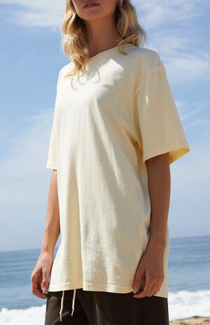 Yellow Presley Oversized T-Shirt image number 3