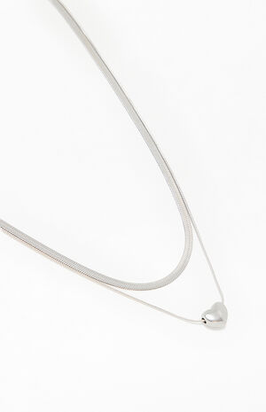 Roxy Heart Layered Necklace image number 2