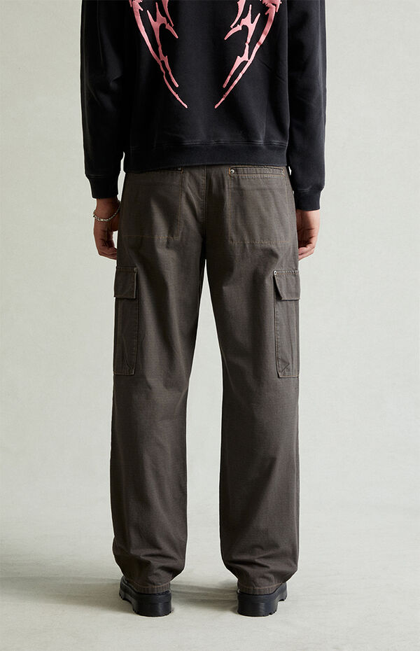 Pacsun Dylan Baggy Cargo Pants Ripstop Faded Black