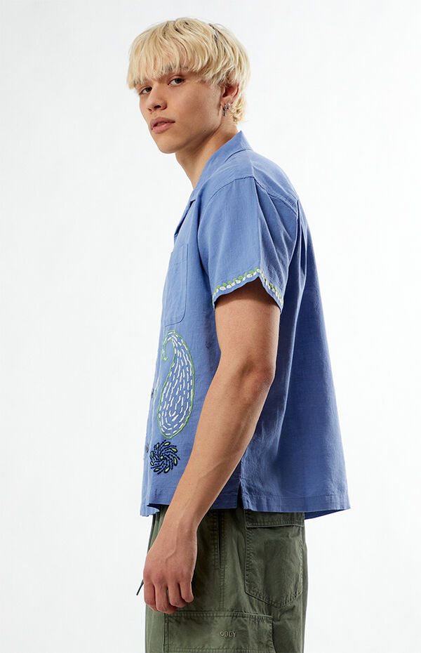 Obey Quentin Embroidered Camp Shirt