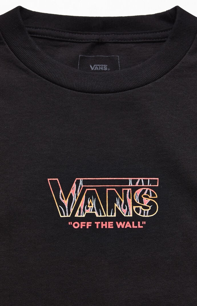 vans shirt with flames