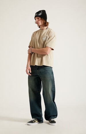 Mason Baggy Barrel Jeans Dart Dark Blue Tint image number 6