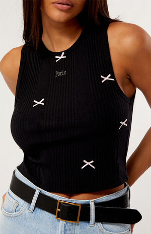 Paris Bow Ribbon Tank Top image number 2