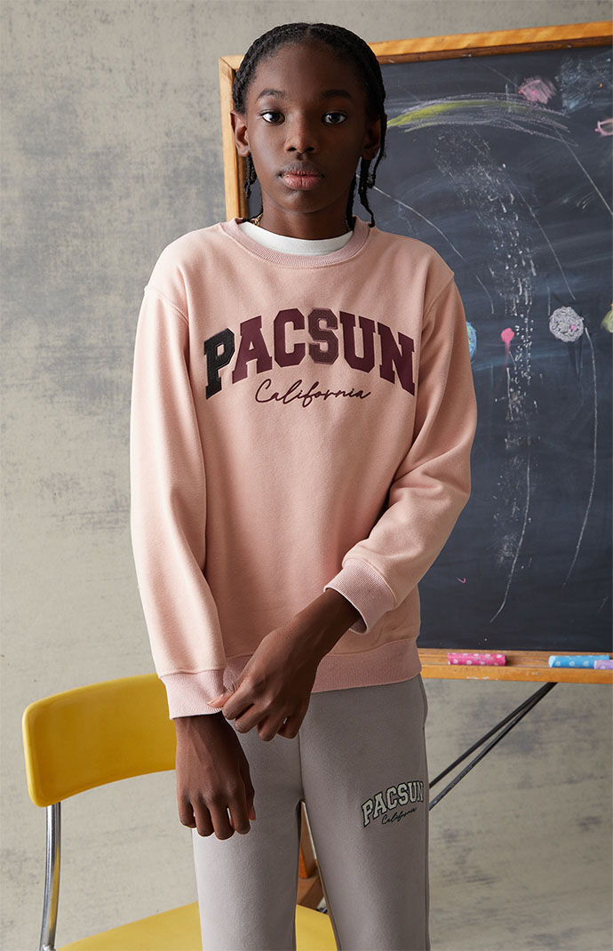 Light pink clearance crew neck sweatshirt