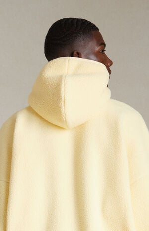 Garden Yellow Polar Fleece Hoodie image number 4