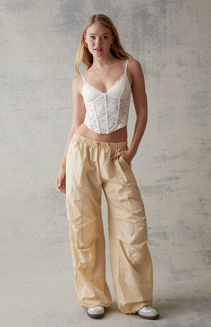 Crinkle Bungee Pull-On Pants image number 1