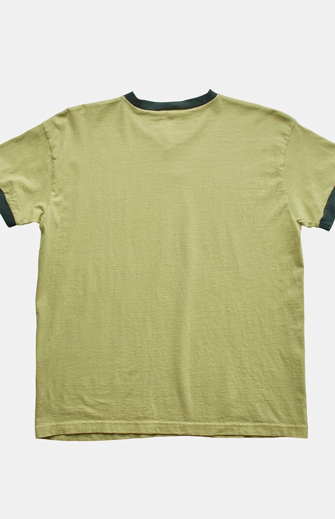 PS VINTAGE Green 2000s Nike V-Neck Graphic T-Shirt