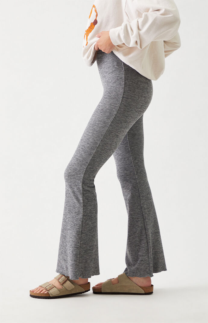 LA Hearts Cozy Soft Ribbed Flare Pants 