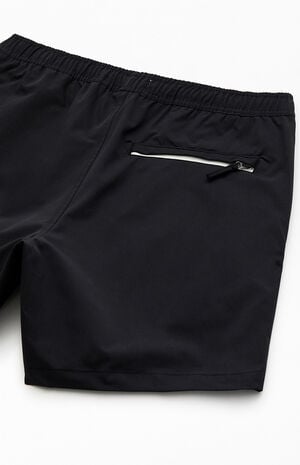 Jet Black Chambray 6" Swim Trunks image number 4
