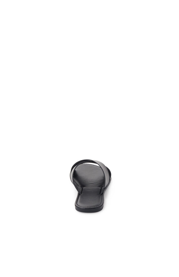 Solid Crisscross Slide Sandals