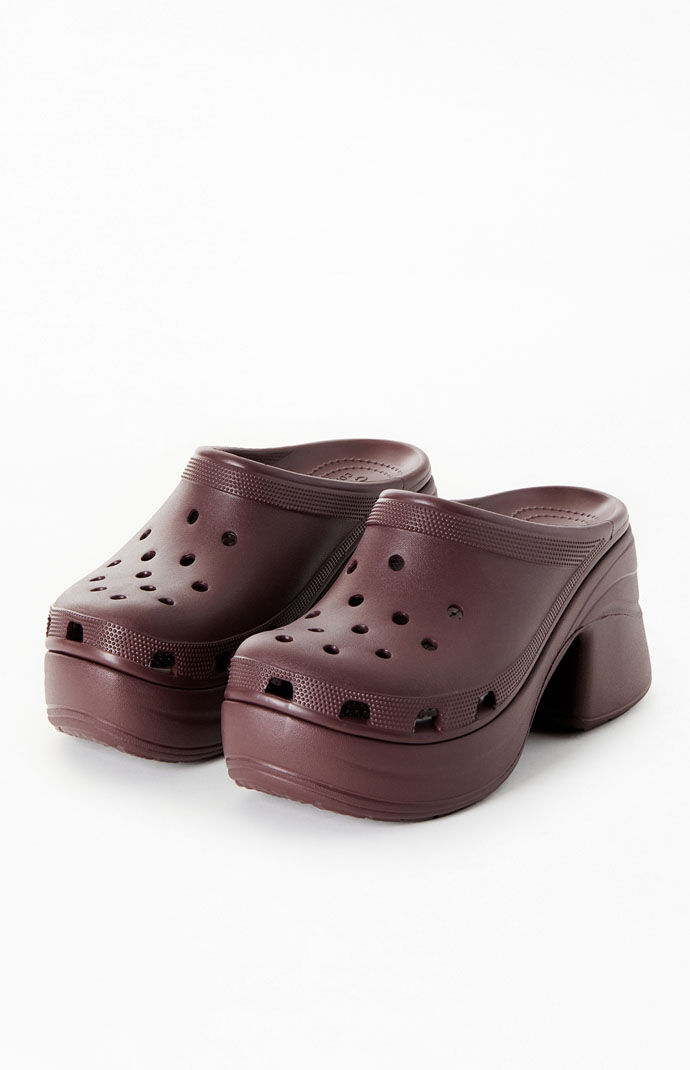 Crocs outlet platform metallic