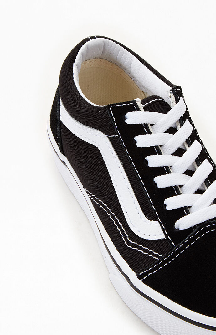 black junior old skool vans