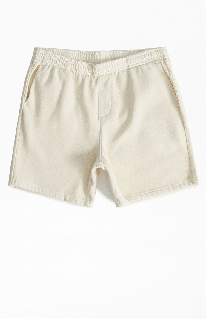 PacSun Cream Fleece Sweat Shorts PacSun