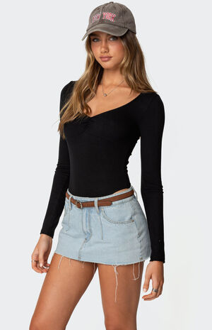 Jonah Long Sleeve V Neck Bodysuit image number 3