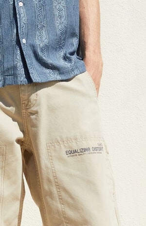 Khaki Baggy Carpenter Jeans image number 2