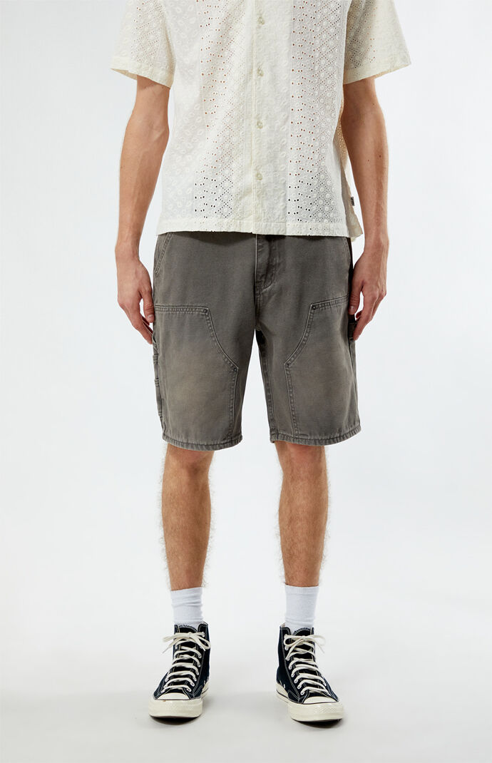 GUESS Originals Stained Green Carpenter Shorts | PacSun